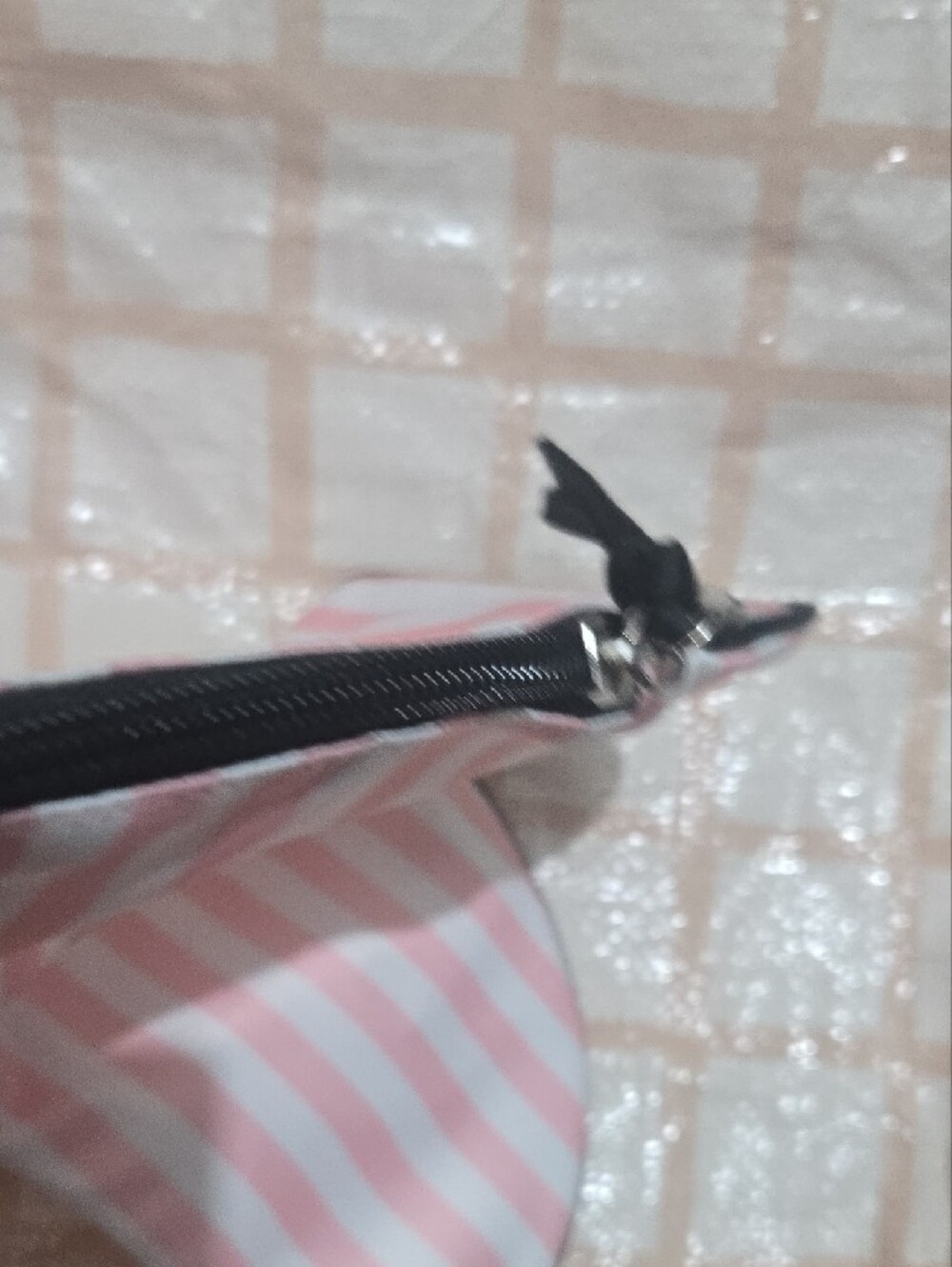 Victoria's Secret Pink & White Striped Travel Accessory Set - Picture 5 of 16